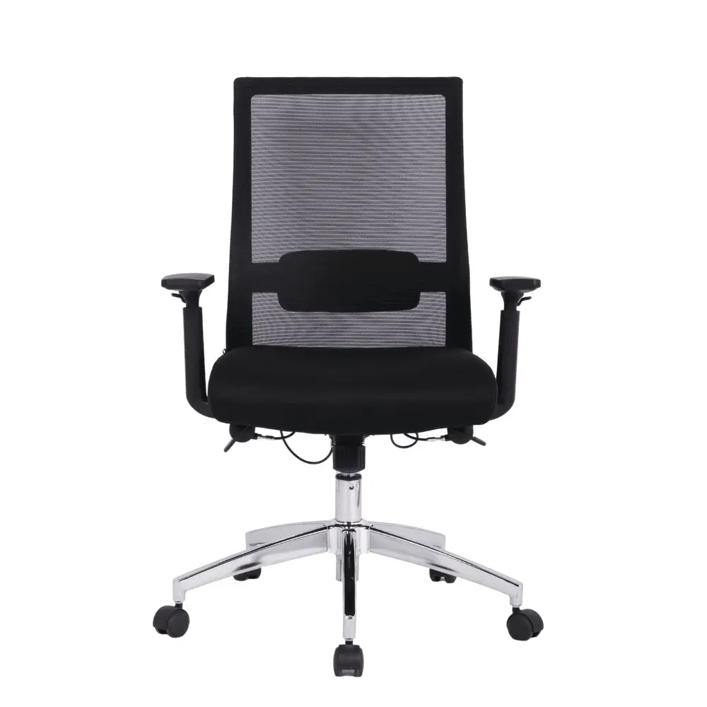 Marrett Mesh Back Fabric Seat Task Office Desk Chair - Black