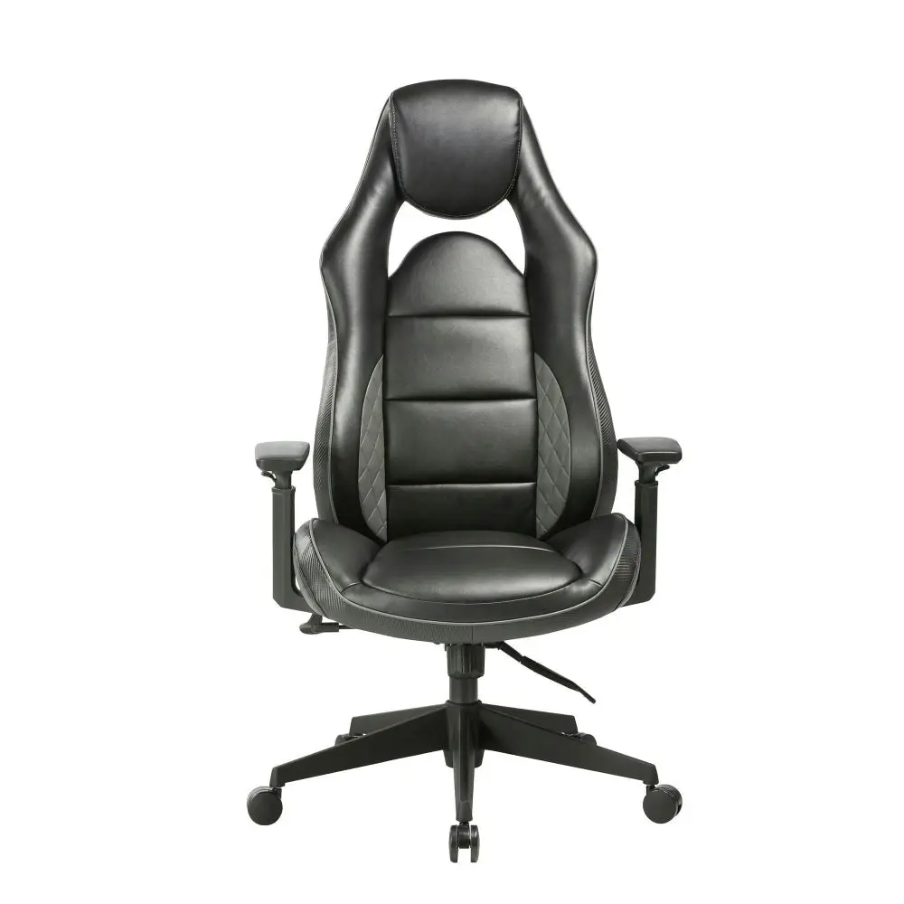 Maestro Furniture Beckson High Back Bonded Leather Executive Manager Office Computer Working Chair - Black