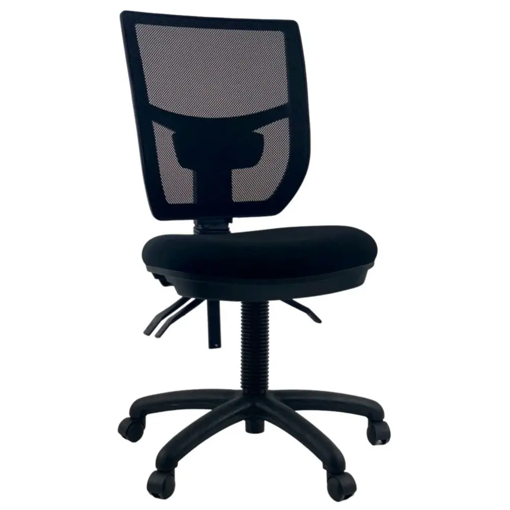 UNIX EISTEIN AFRDI Medium Back Handwheel Adjustable School Office Computer Chair - Black