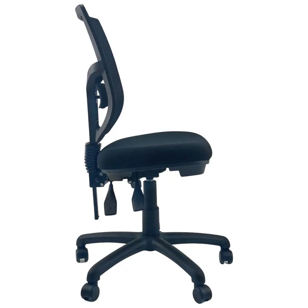 UNIX RACER AFRDI Mesh Easy Adjustable Handwheel  Office Task Computer Chair - Black