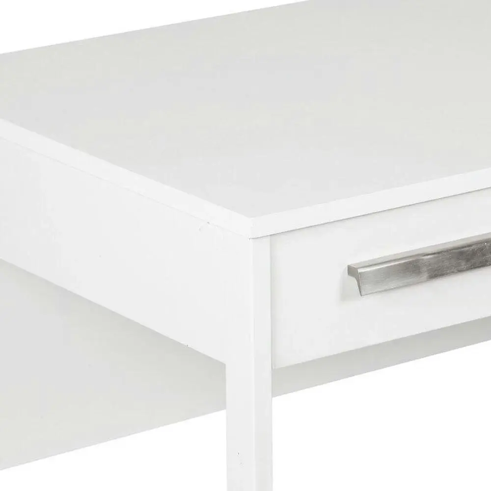 Maestro Furniture Ashley Computer Study Writing Home Office Desk W/ 2-Drawers - White