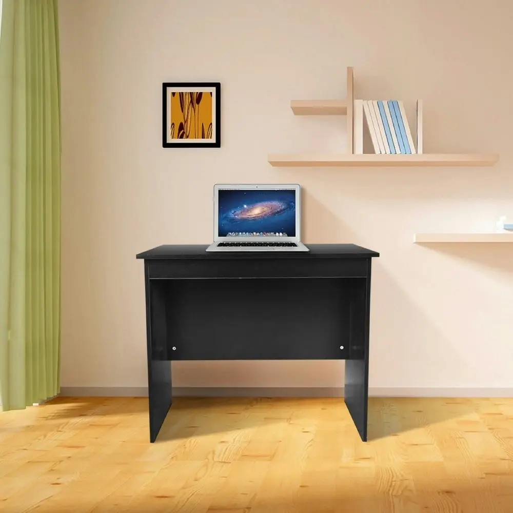 Design Square Modern Simpleline Office Computer Writing Study Desk Table 90cm - Black