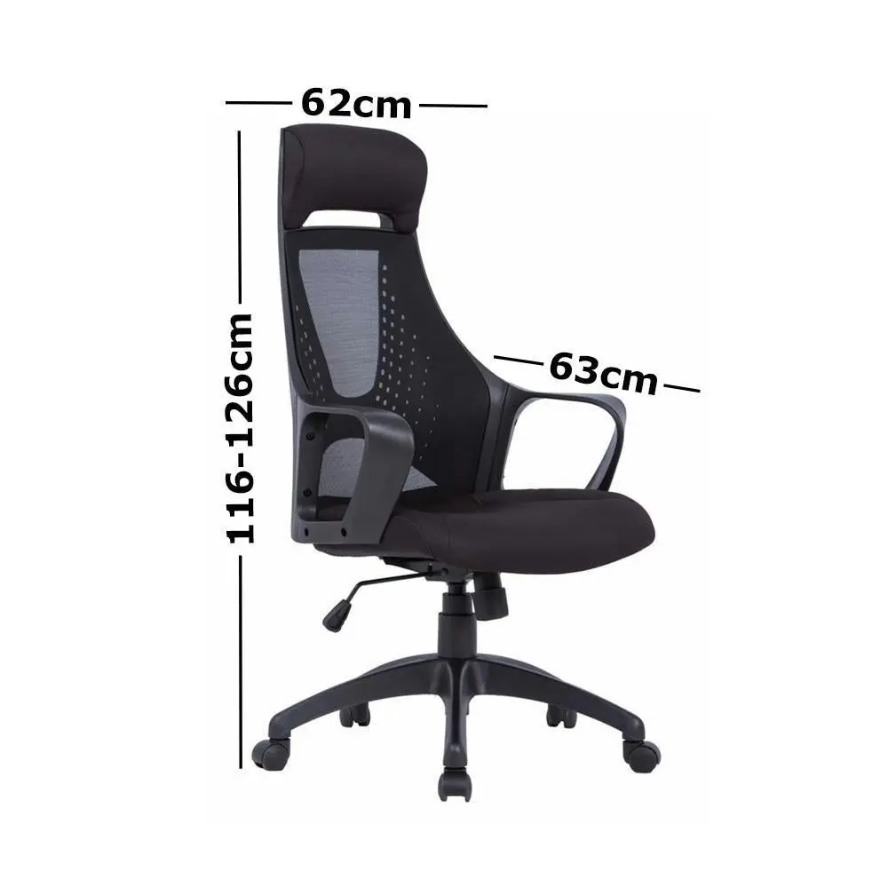 Bero Alma Ergonomic Mesh High Back Office Chair - Black