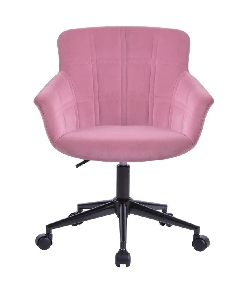 Lunan Premium Velvet Fabric Executive Office Work Task Desk Computer Chair - Pink