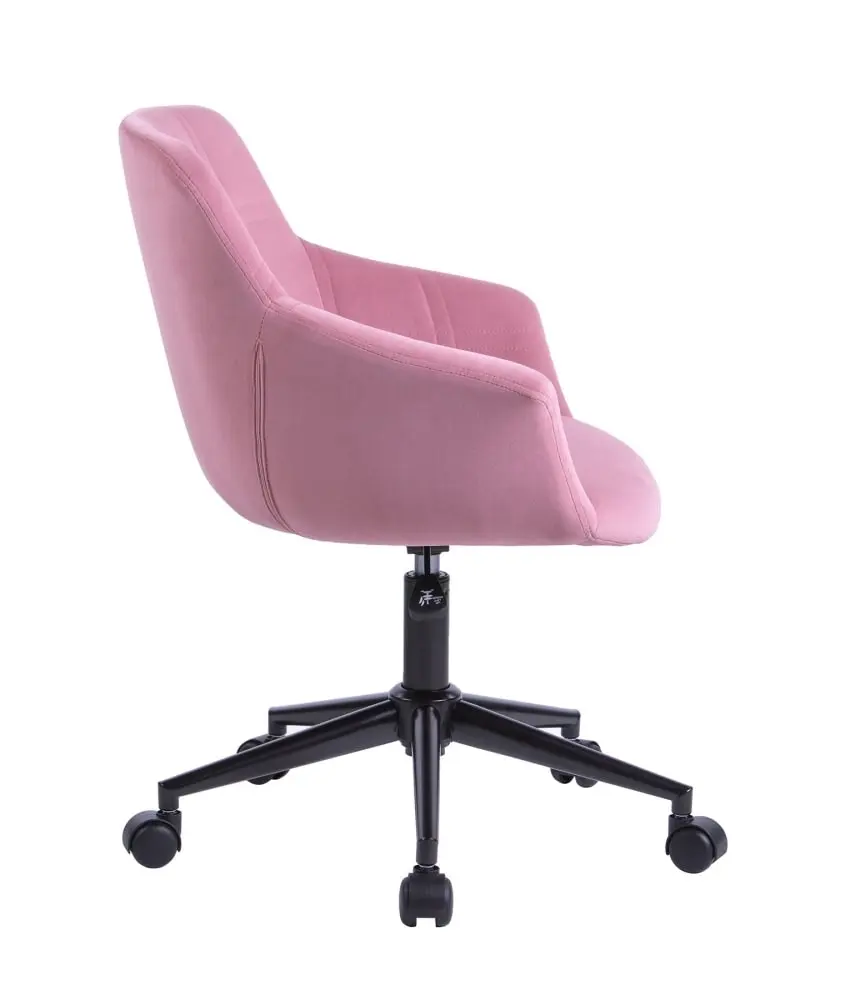 Lunan Premium Velvet Fabric Executive Office Work Task Desk Computer Chair - Pink