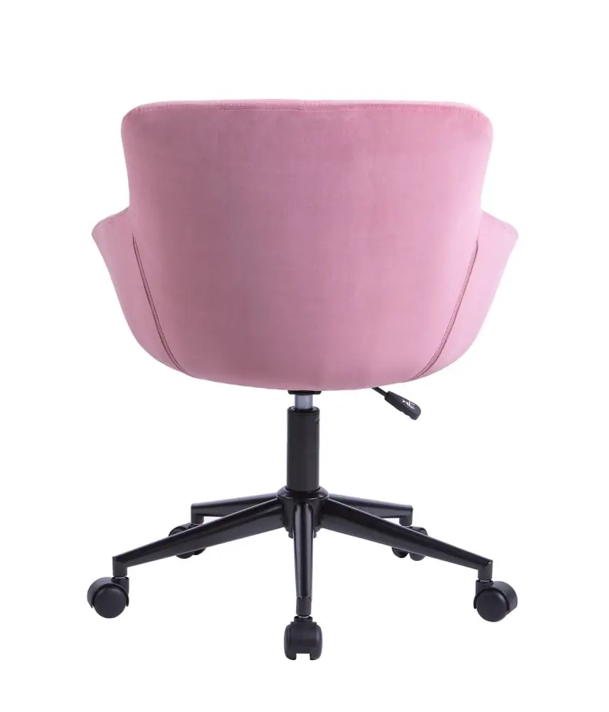 Lunan Premium Velvet Fabric Executive Office Work Task Desk Computer Chair - Pink