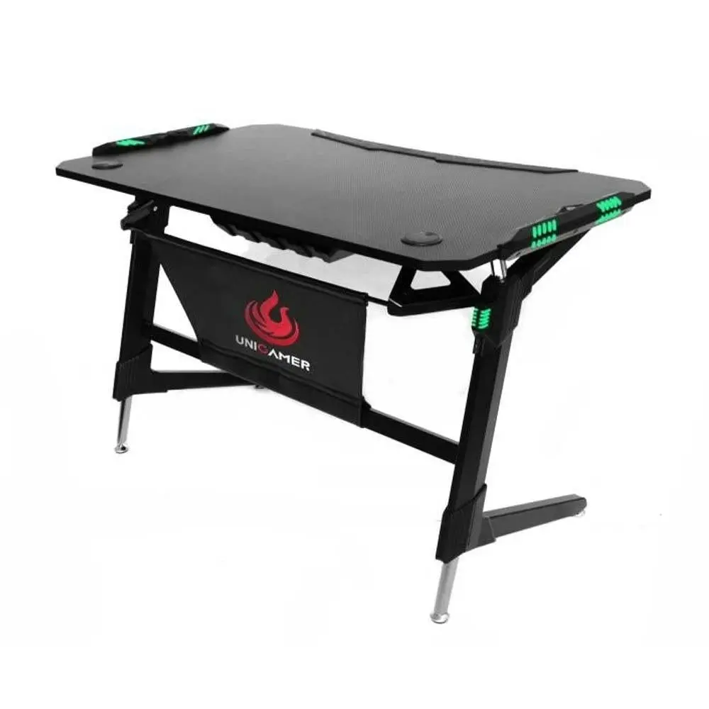 Maestro Furniture Unigamer RGB Gaming Working Office Desk - Black