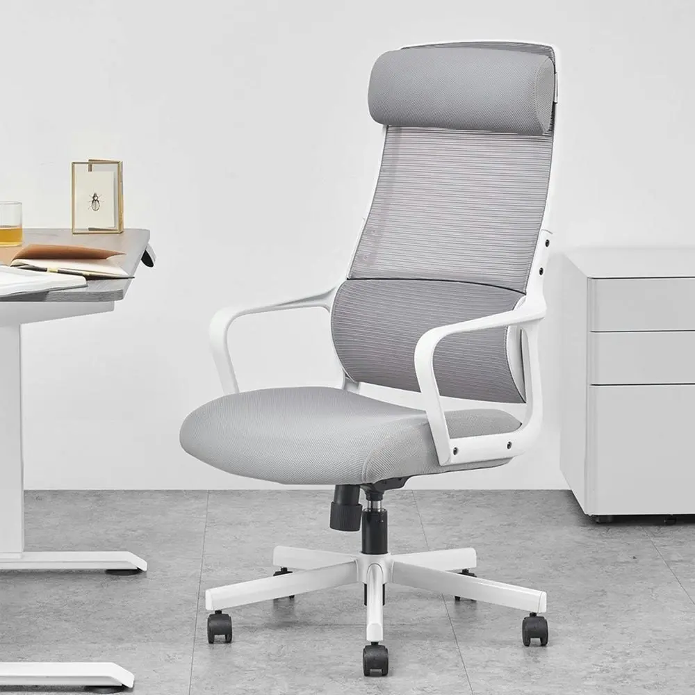 Maestro Furniture Jair High Back Ergonomic Fabric Office Task Comptuer Working Chair - Grey