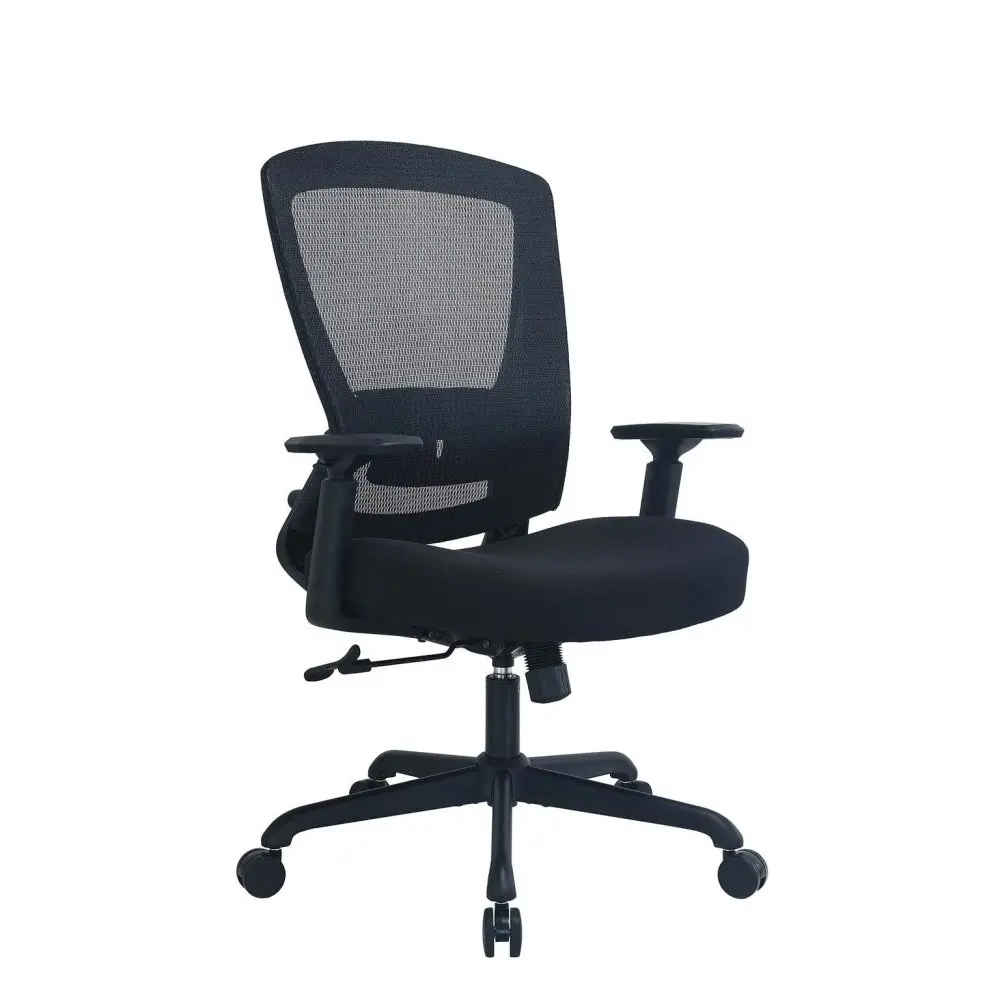 Maestro Furniture Daisy Fabric Seat Executive Manager Office Task Computer Working Chair - Black