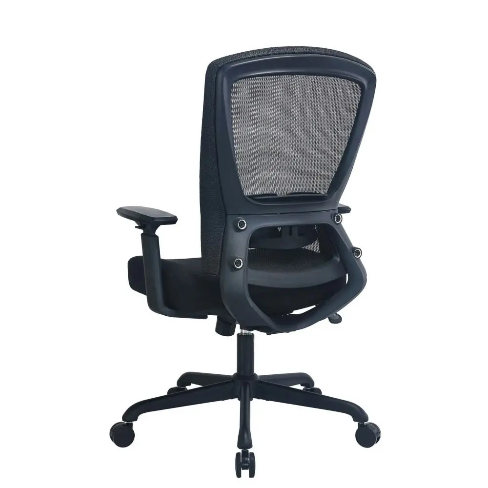 Maestro Furniture Daisy Fabric Seat Executive Manager Office Task Computer Working Chair - Black