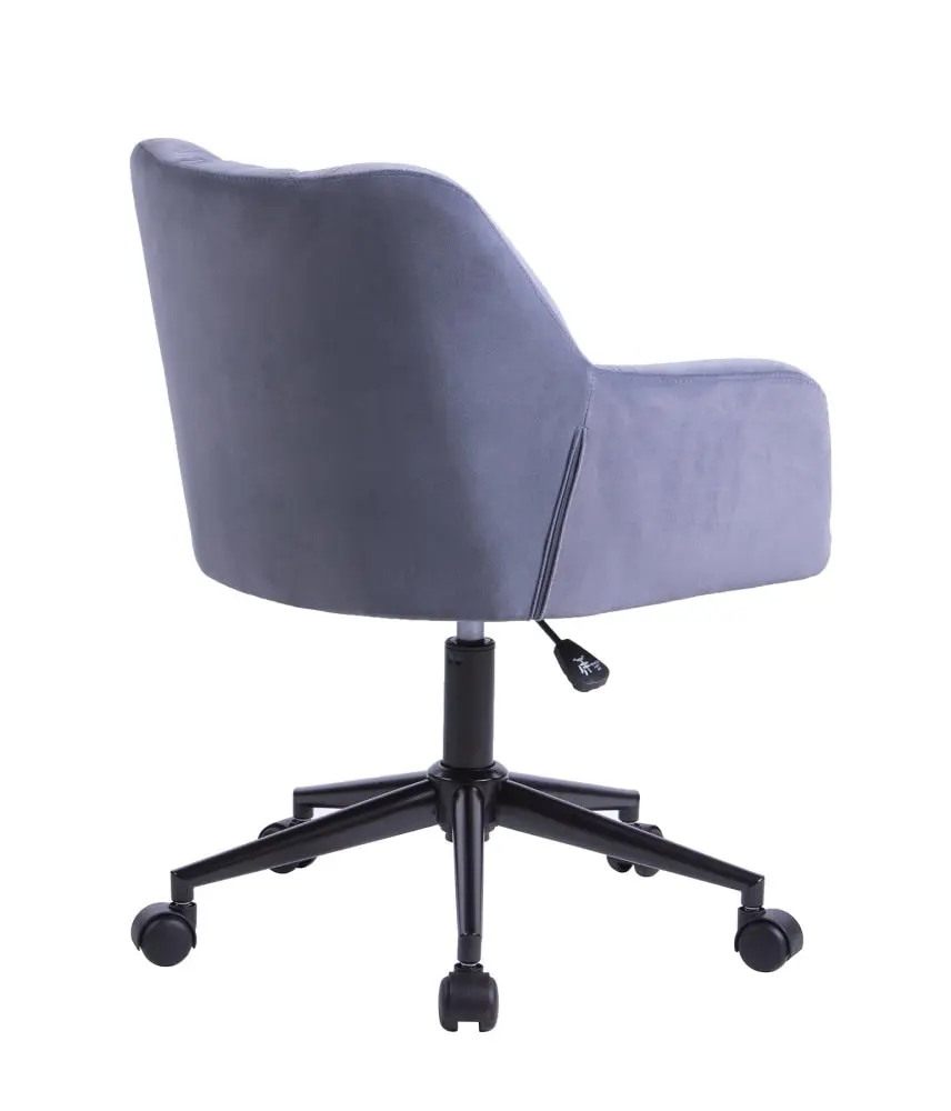 Kudos Premium Velvet Fabric Executive Office Work Task Desk Computer Chair - Grey