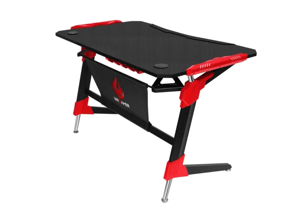 Maestro Furniture Unigamer RGB Gaming Working Office Desk - Red