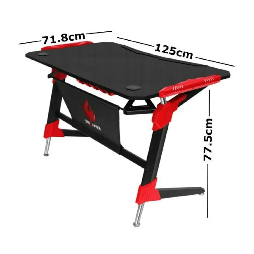 Maestro Furniture Unigamer RGB Gaming Working Office Desk - Red