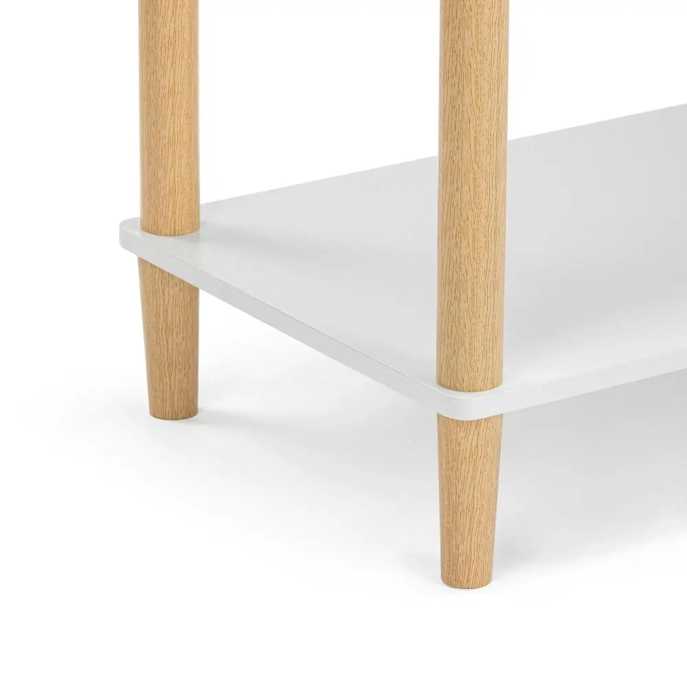 Design Square Sofie 3-Tier Bookcase Display Shelf Storage Unit - White/Oak