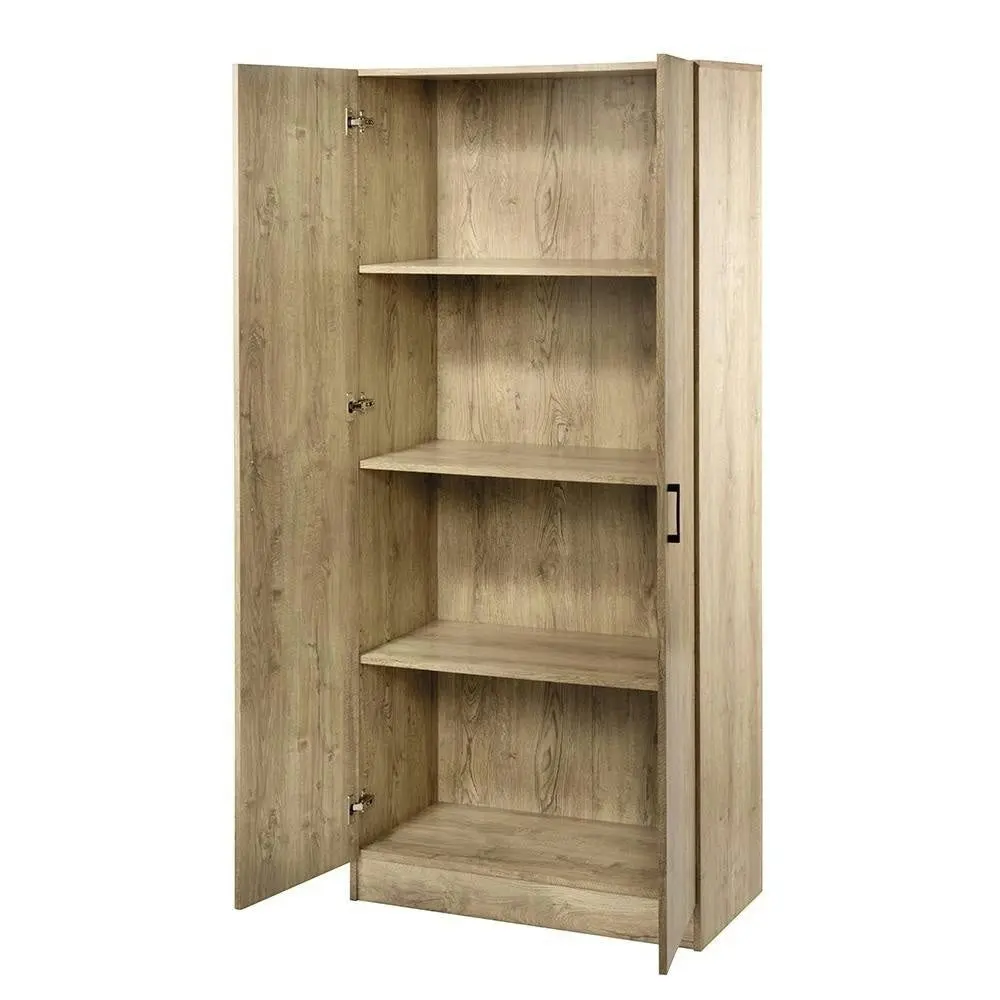 Lovisa Scandinavian Double Door Multipurpose Cupboard Storage Cabinet - Oak