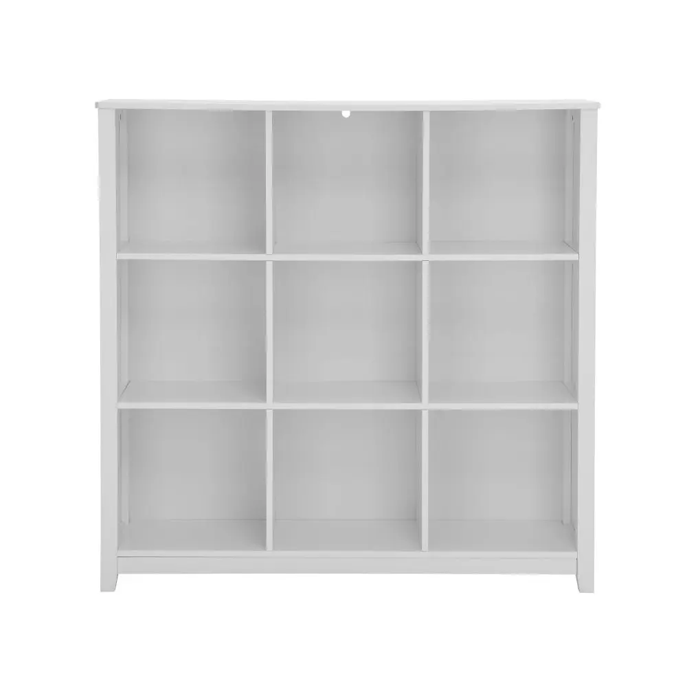 Design Square Oliver Modern 3-Tier 9-Cube Bookcase Display Cabinet - White