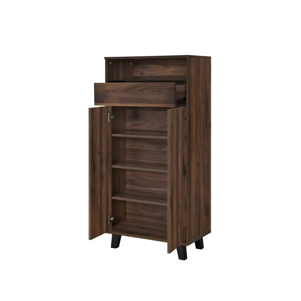 Brad Shoe Rack Cabinet Storage Cabinet - Columbia Brown