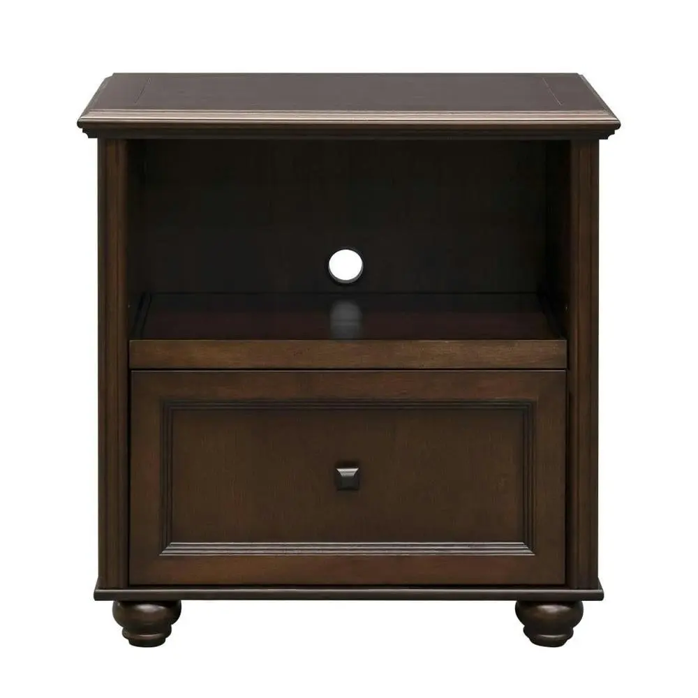 Maestro Furniture Stanford Printer Cart Filing Cabinet Office Storage - Walnut