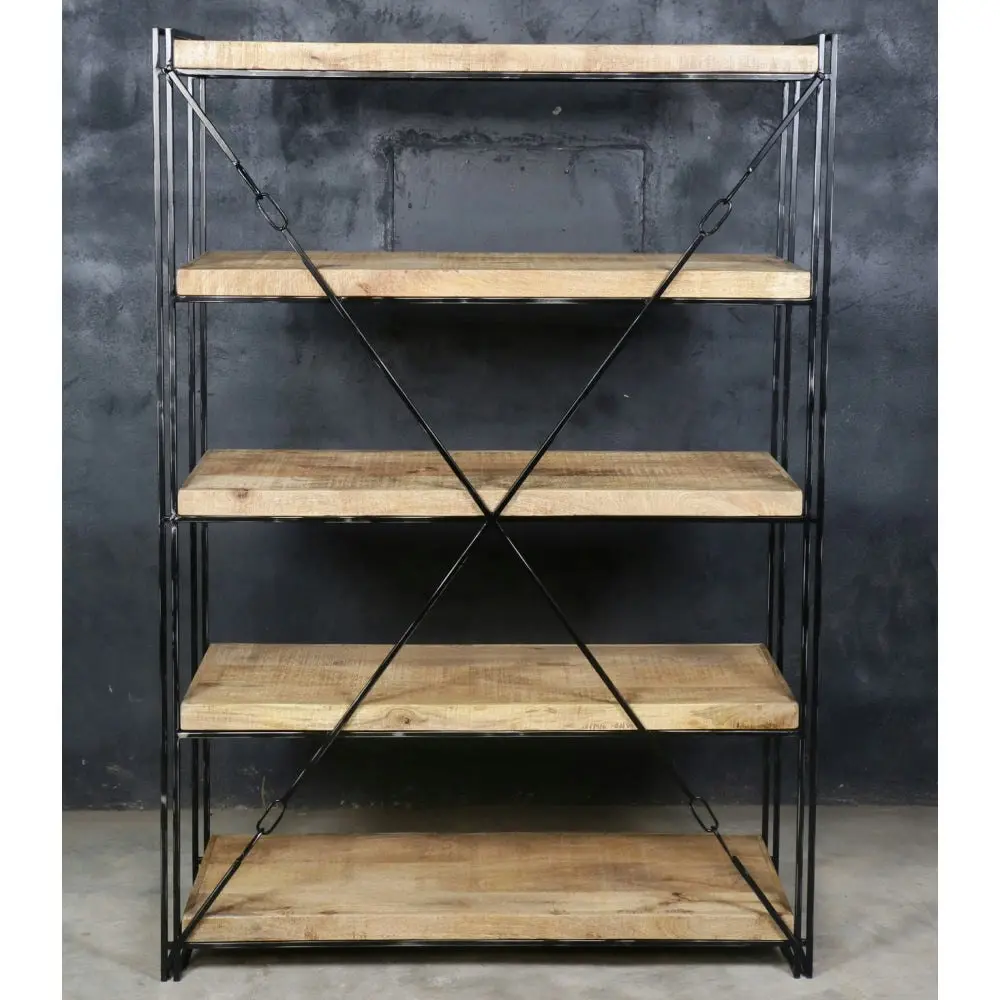 Exo Expedition Industrial Rustic Bookcase Display Cabinet