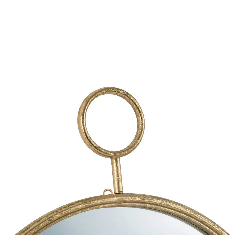 Chrono Time Piece Ready Hang Round Pendant Wall Mirror