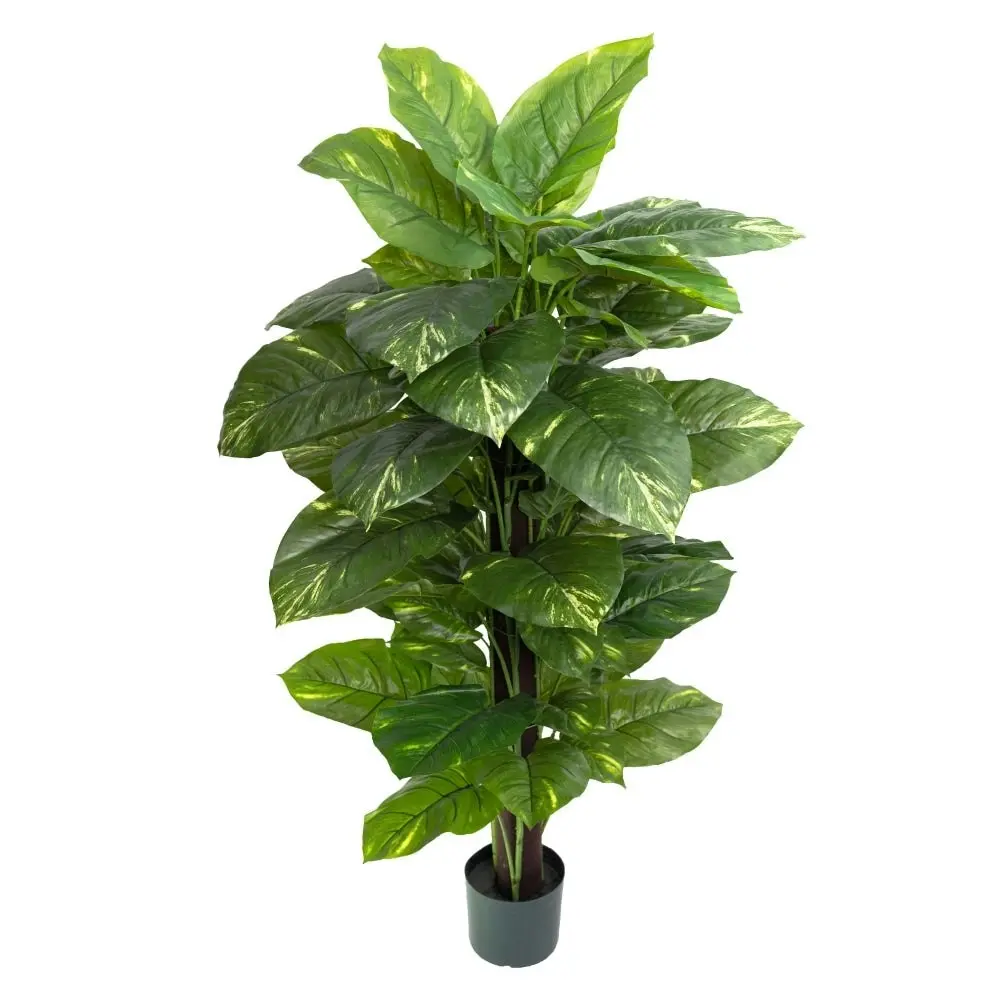 Glamorous Fusion Real Touch Pothos Artificial Fake Plant Decorative Arrangement 137cm On Pole