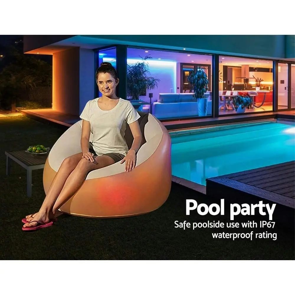 Inflatable Seat Sofa LED Light Chair Outdoor Lounge Cruiser