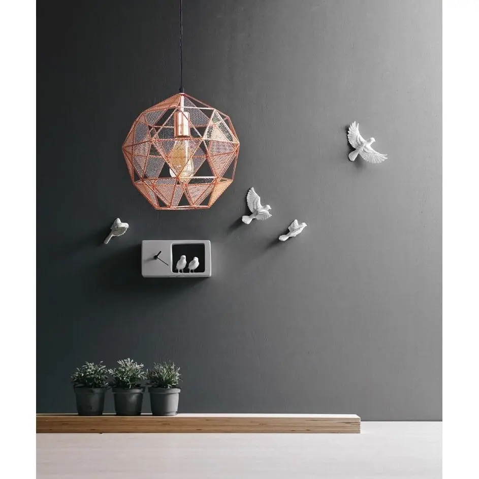 Oslo Geometric Hanging Pendant Light - Chrome