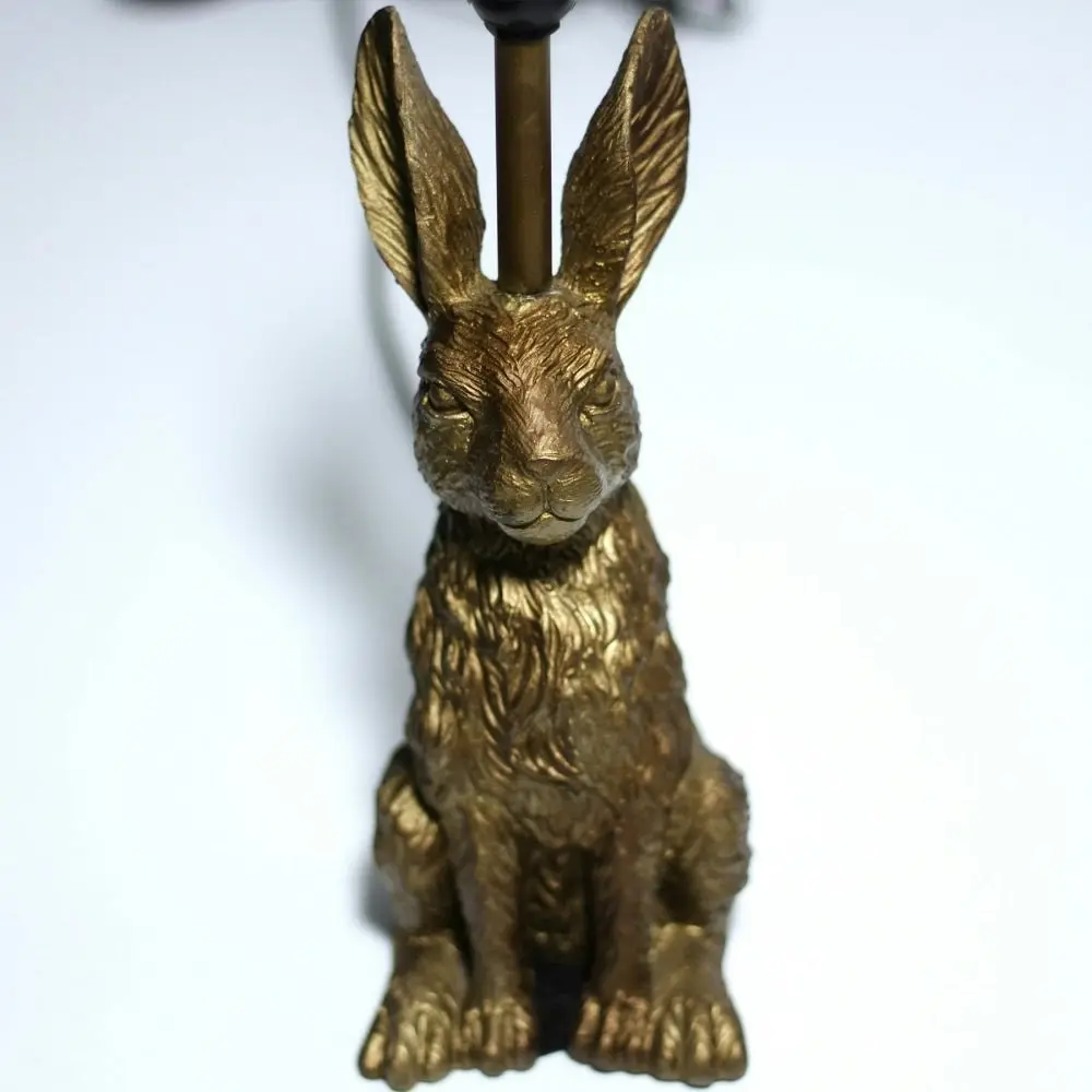 Rabbit Sitting Modern Elegant Table Lamp Desk Light - Gold & Black