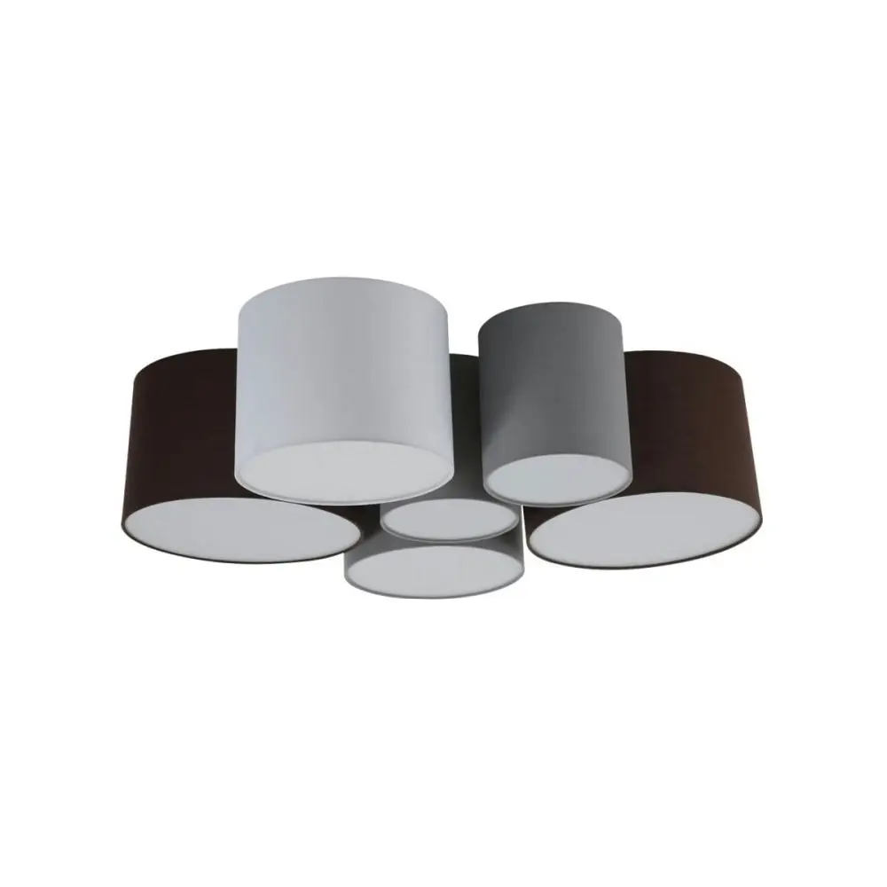 Esmarie 6 Lights Modern Elegant Pendant Lamp Ceiling Light - White / Grey / Brown