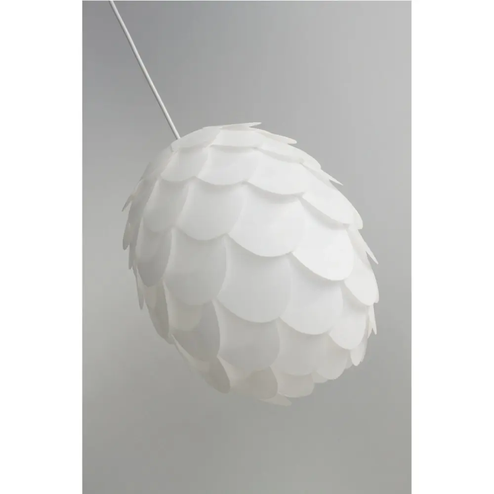 Orion PVC Hanging Pendant Lamp Oval Shape - White