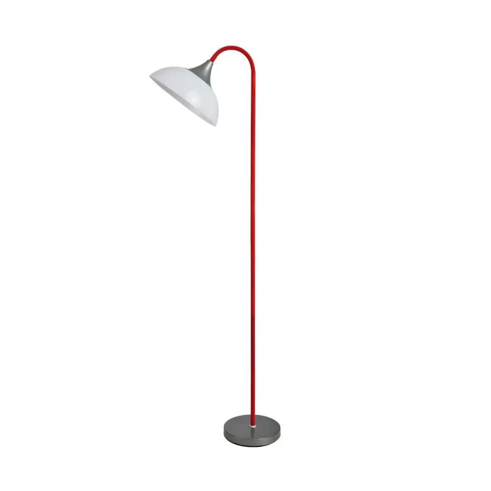 Park Modern Elegant Free Standing Reading Light Floor Lamp - Red