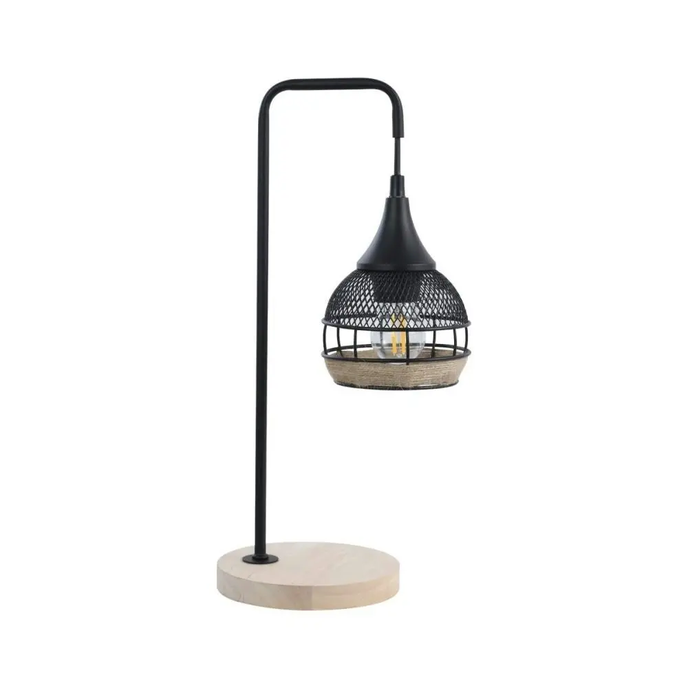 Noble Modern Elegant Table Lamp Desk Light - Black & Natural