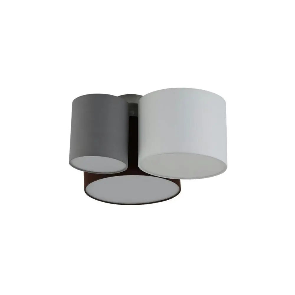 Esmarie 3 Lights Modern Elegant Pendant Lamp Ceiling Light - White / Grey / Brown