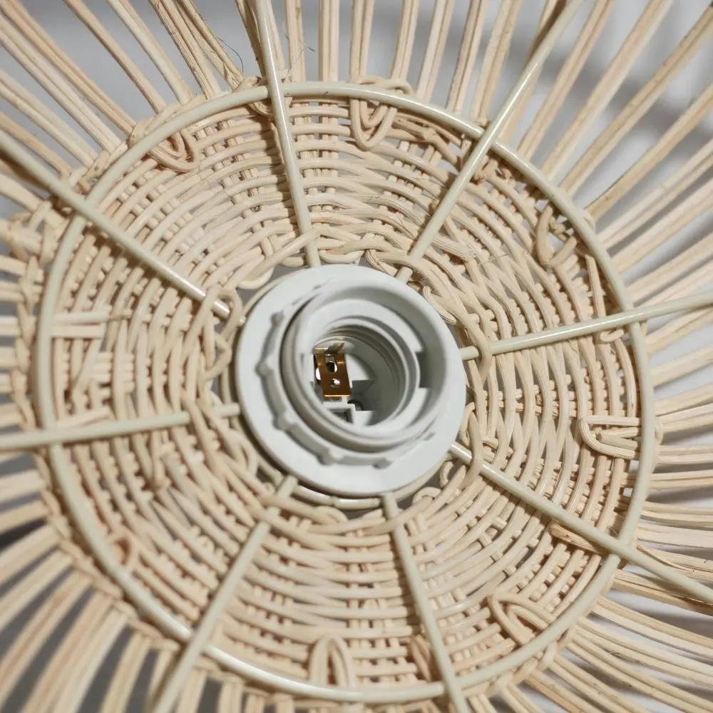 Lacono Rattan Modern Elegant Pendant Lamp Ceiling Light Small - Natural