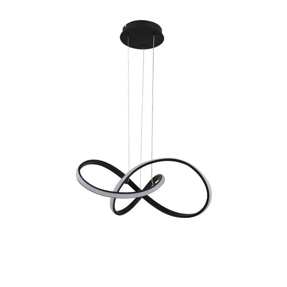 Costanzo Dimmable LED Modern Elegant Pendant Lamp Ceiling Light - Black