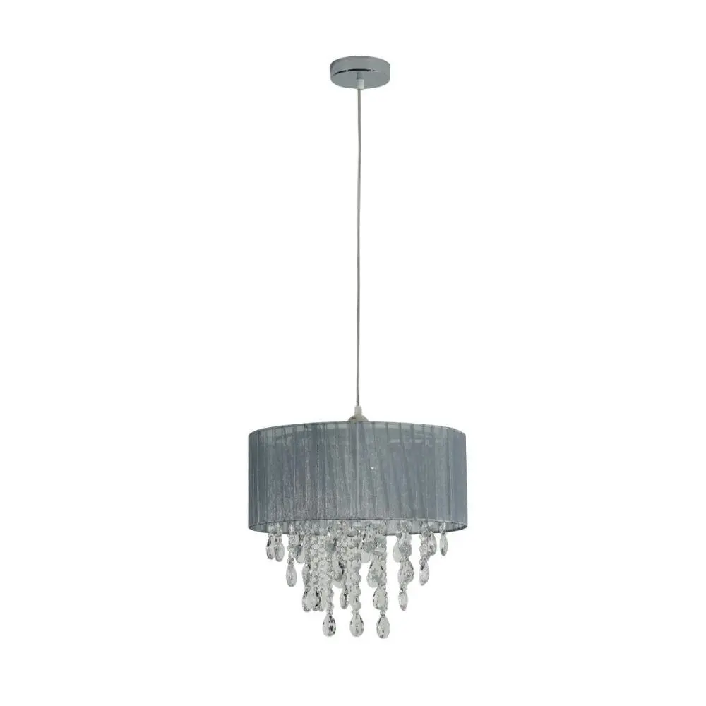 Dahlia Modern Elegant Pendant Lamp Chandelier Ceiling Light - Grey