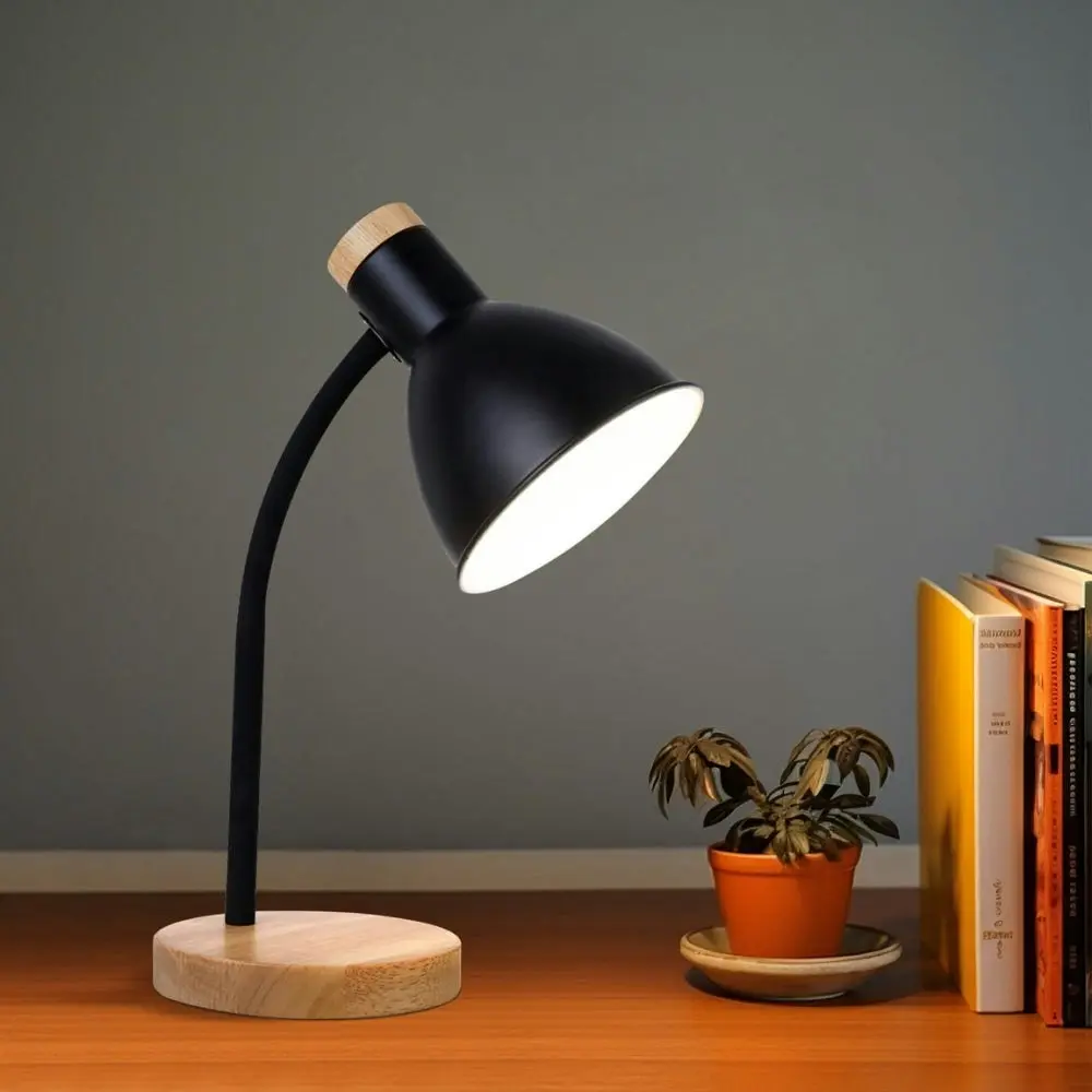 Blanche Modern Elegant Table Lamp Desk Light - Black