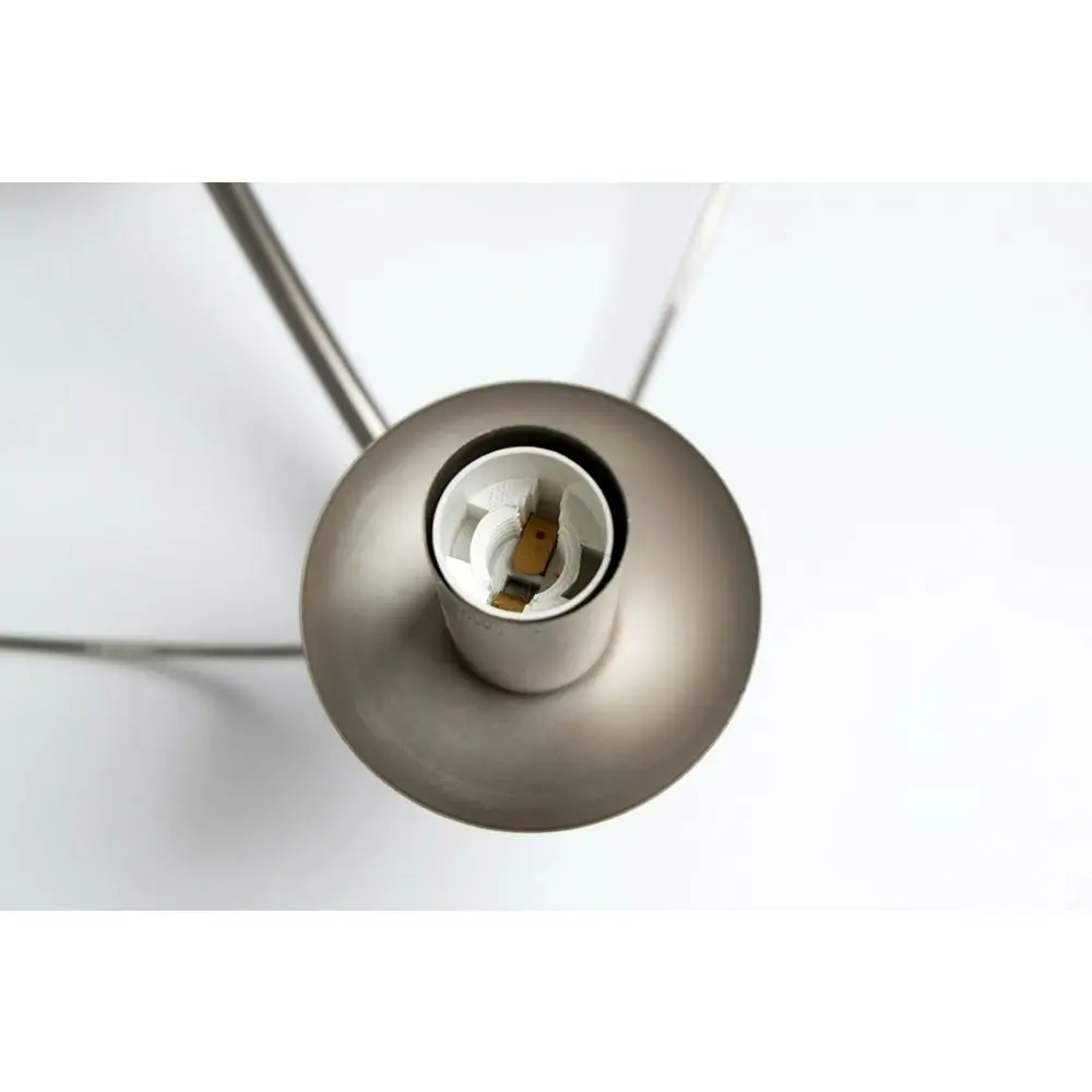 Solaris Modern Luxury Chandelier Light Pendant Lamp - Satin Chrome