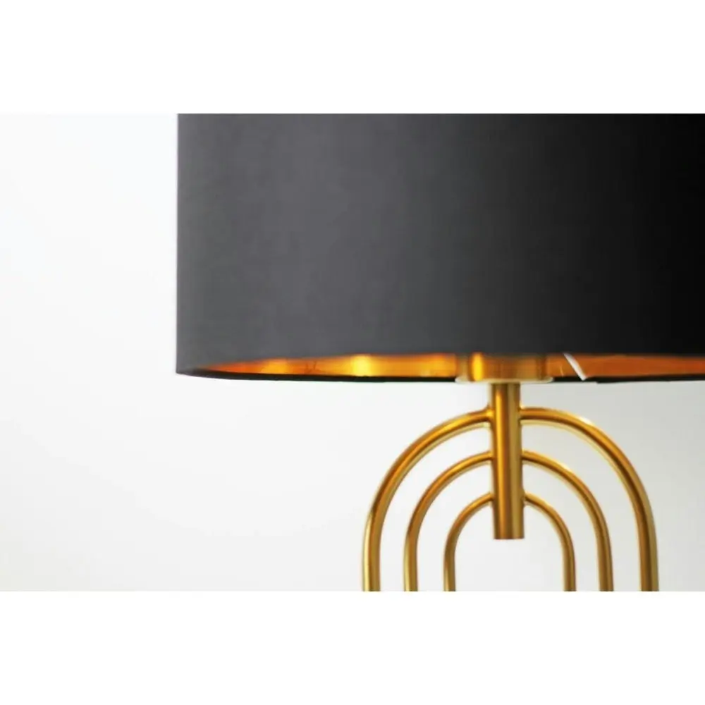 Flora Modern Elegant Table Lamp Desk Light - Black