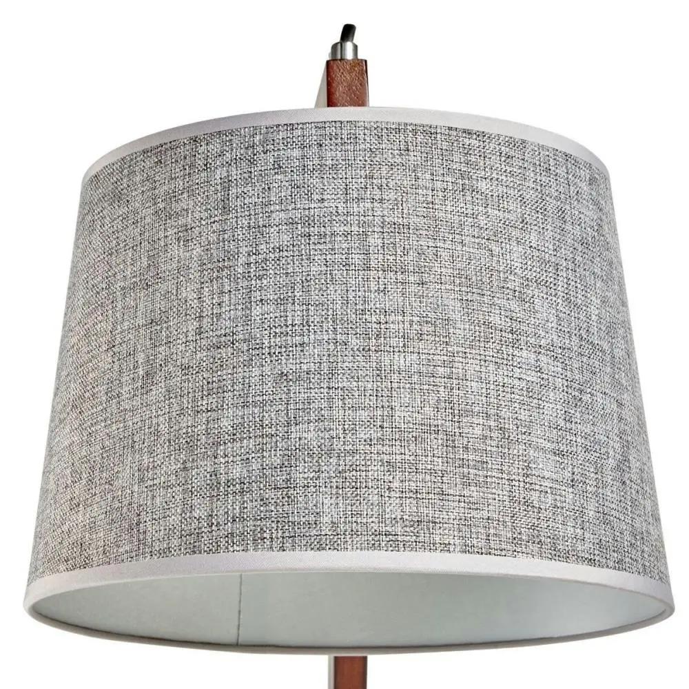 New Oriental Cherry Bamboo Antique Floor Lamp - Grey