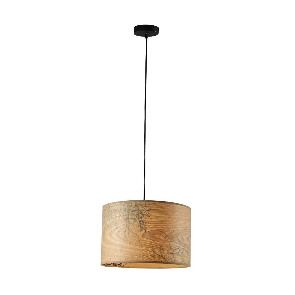 Lara Wood Veneer Pendant Lamp Light - Natural