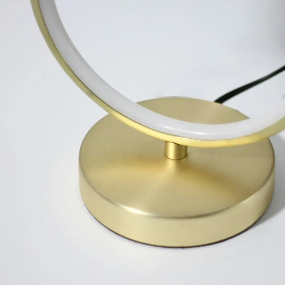 Reno Modern Elegant Table Lamp Desk Light - Brass & white