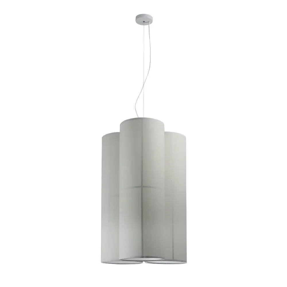 Matilda Modern Classic 6-Lights Linen Shade Pendant Lamp Light White