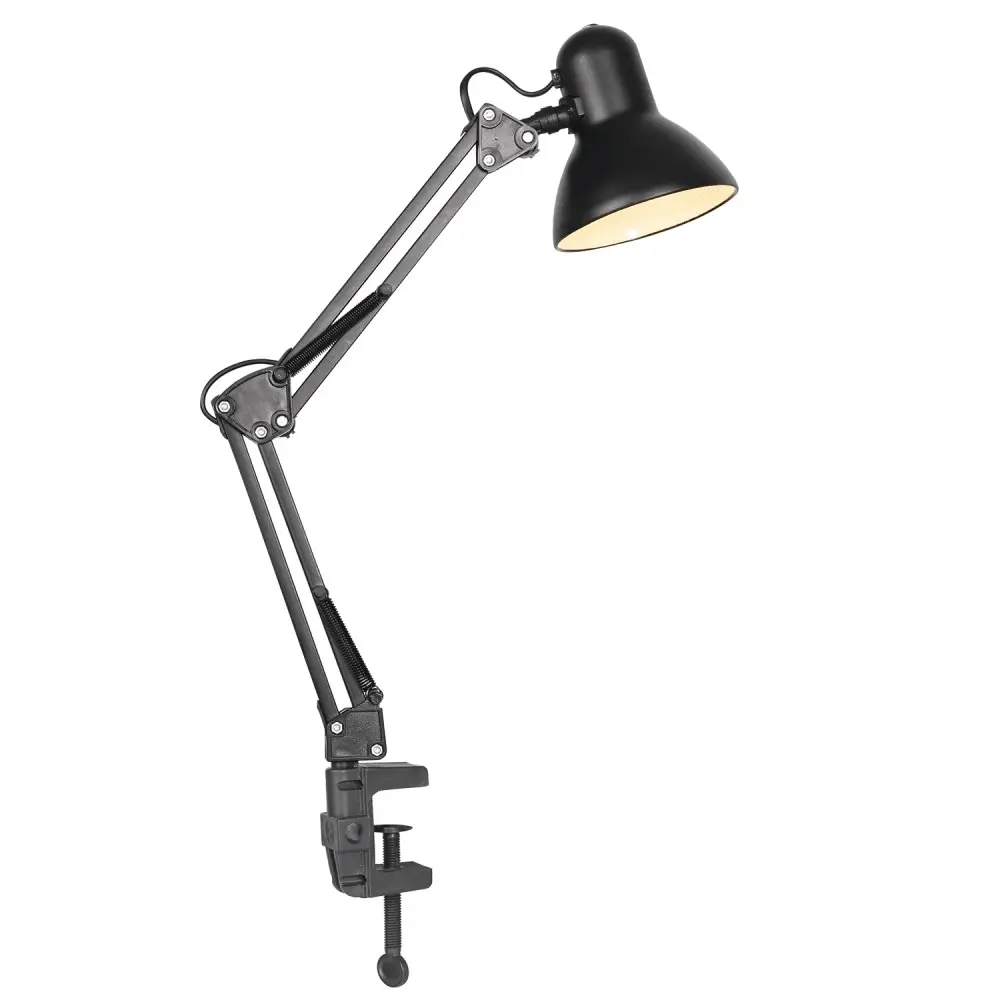 Rook Adjustable Table Desk Lamp - Black