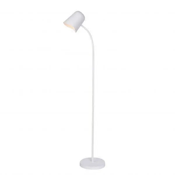 Torry Flexible Reading Slim Standing Floor Lamp - White