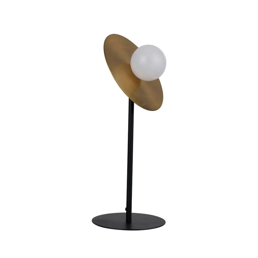 Sarah Modern Elegant Table Lamp Desk Light - Black & Brass