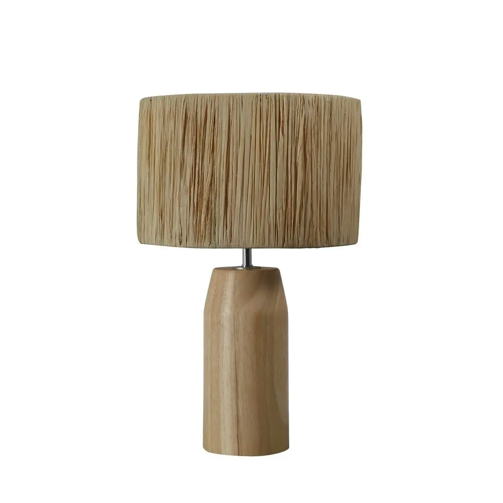 Minnie Aesthetic Raffia Shade Table Lamp Light Natural