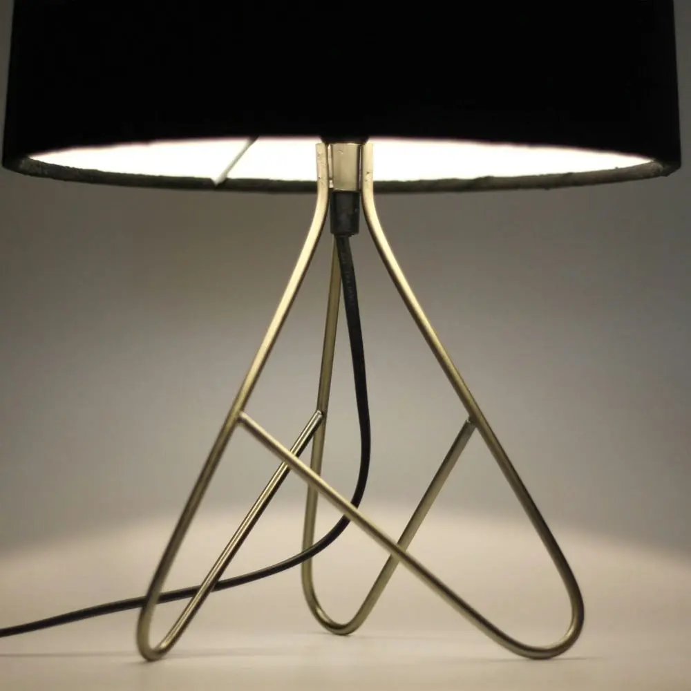 Macina Modern Elegant Table Lamp Desk Light - Antique Brass & Black