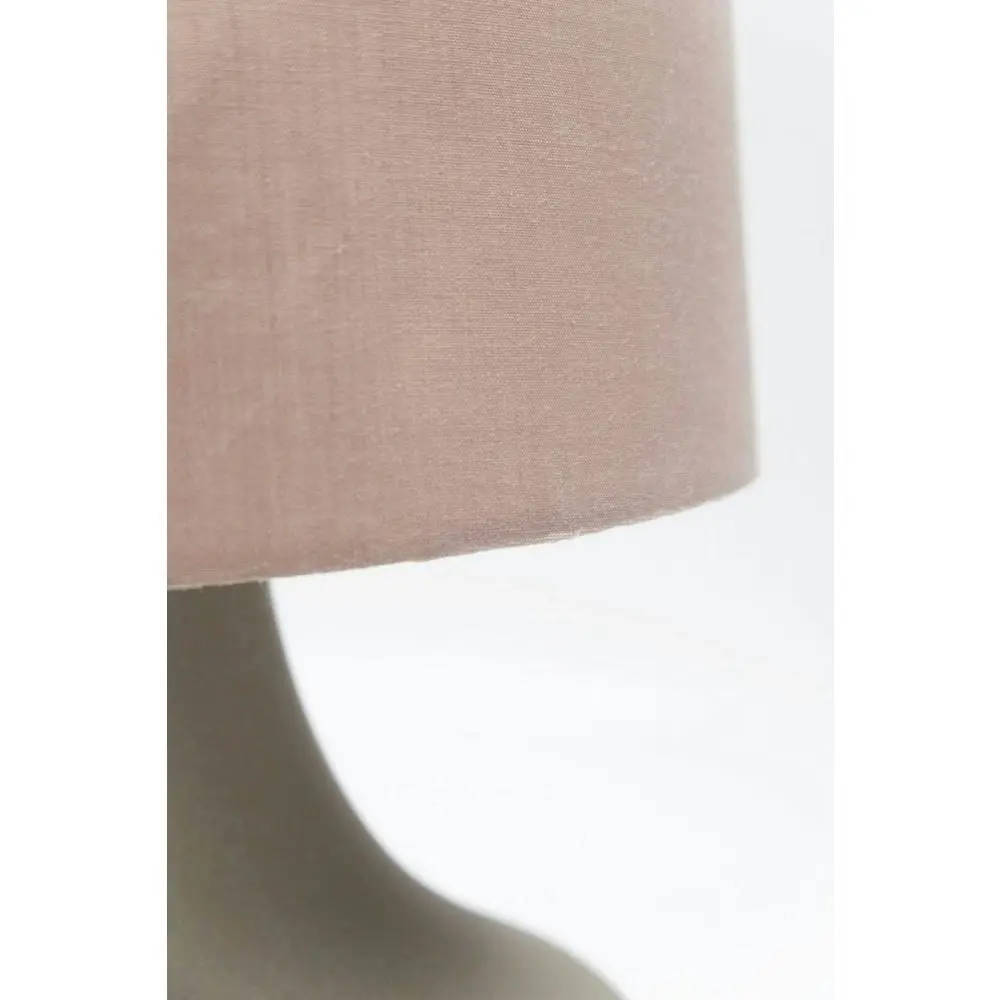 Amy Modern Touch Table Lamp Large Metal Base - Grey Shade