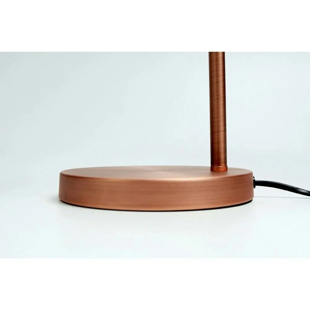 Oxford Modern Scandinavian Curved Arc Metal Standing Floor Lamp - Antique Copper